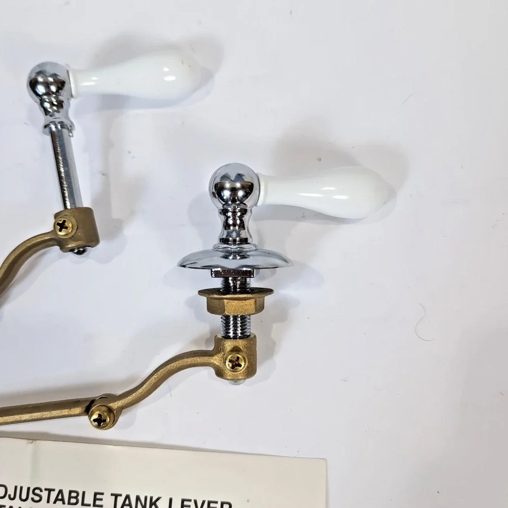 TOILET FLUSH LEVERS Moen Inspirations Tank Lever Porcelain & Chome 1 Complete